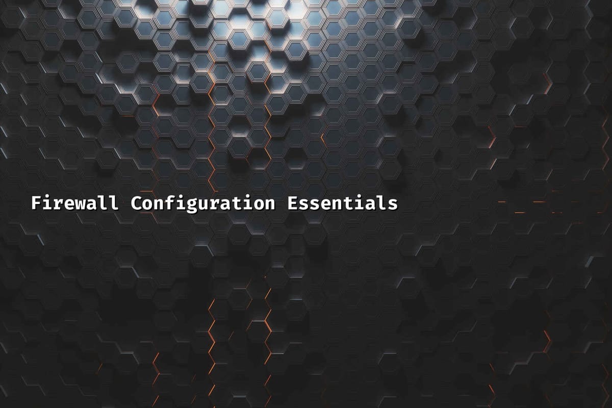Firewall Configuration Essentials